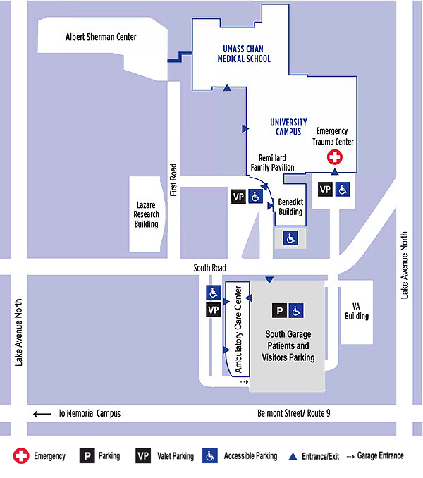 Parking map for University Campus